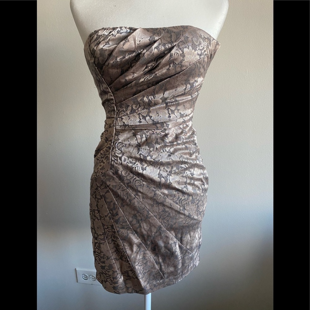 Champagne colored beautiful size 1 dress